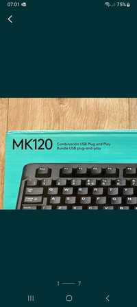 Teclado Mk120 Lojitech e rato óptico Lojitech desktop