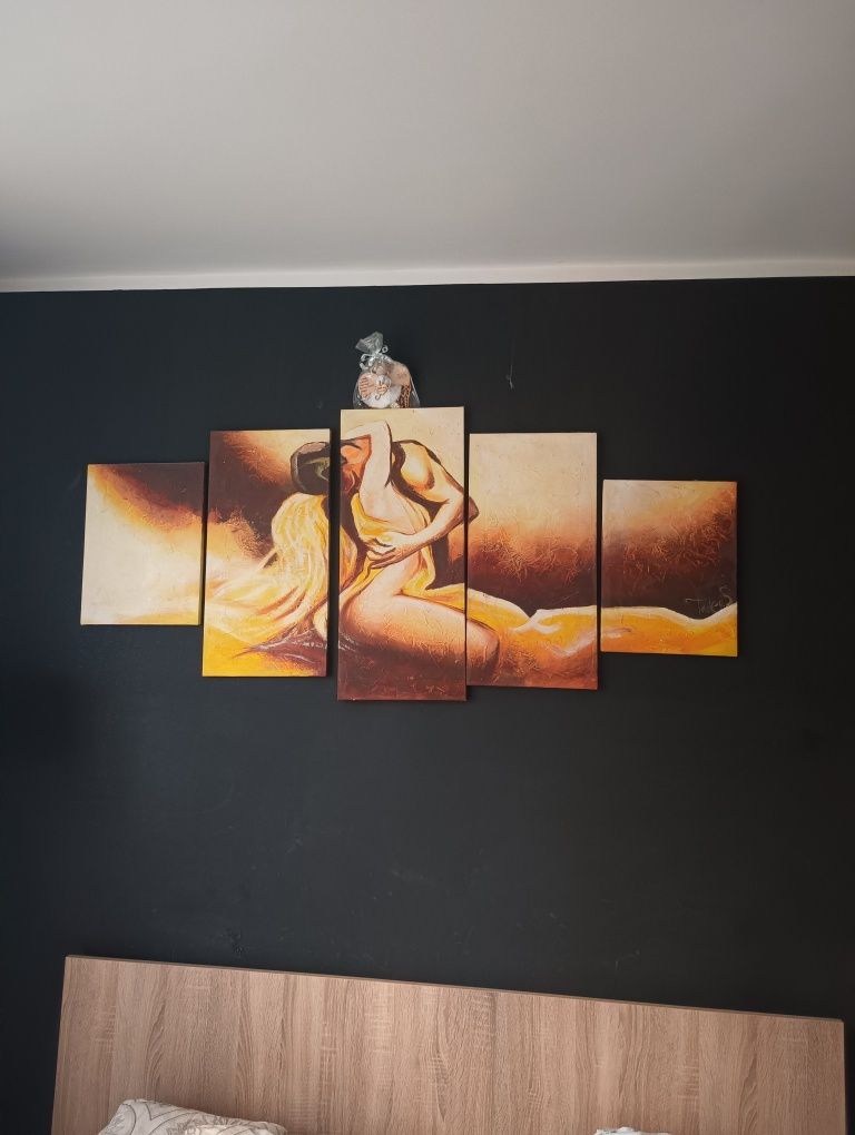 Obraz akt 5 elementów