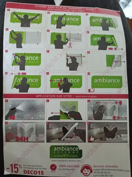 Autocolantes para vidro ou porta de duche e quarto de criança