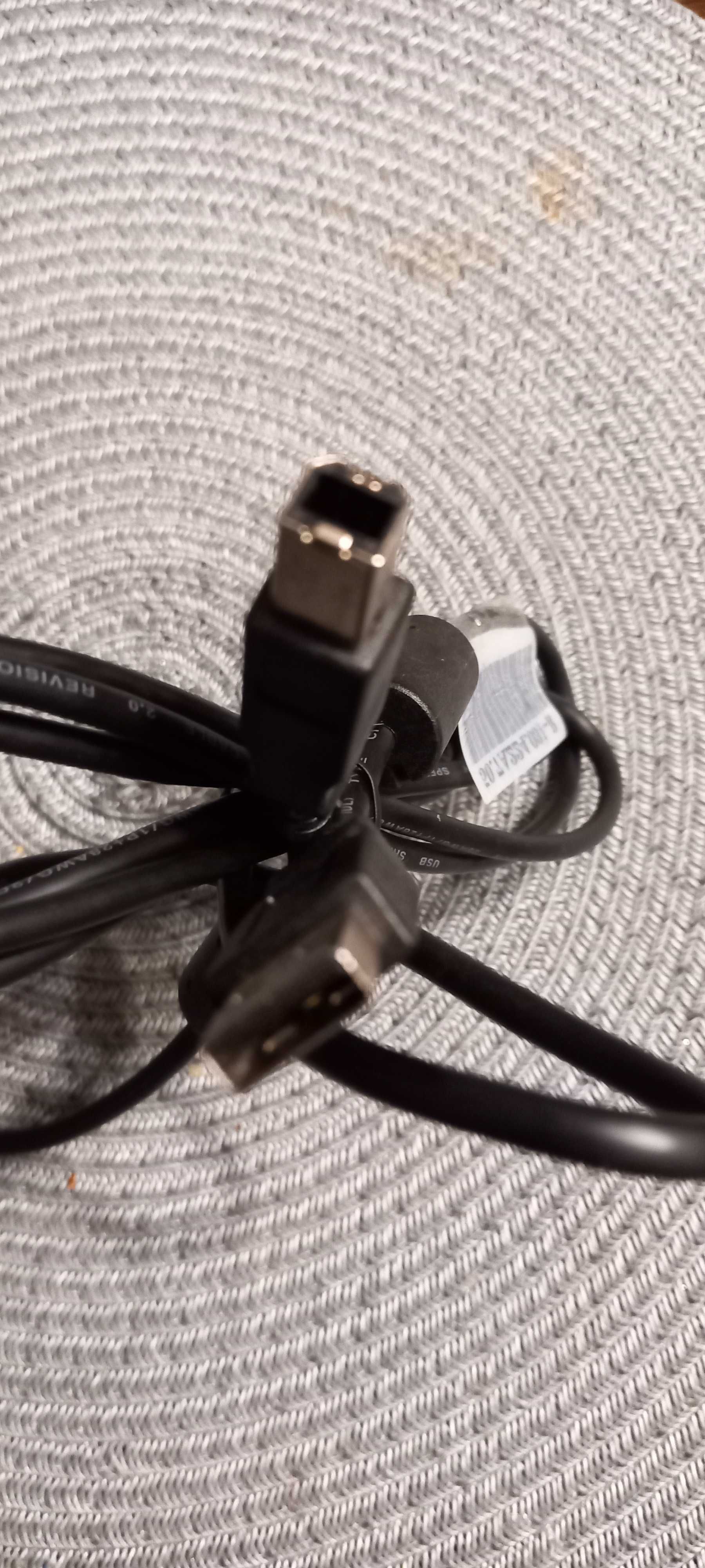 Kabel do Drukarki Przewód Drukarkowy USB 180cm WTYCZKA USB A oraz B.