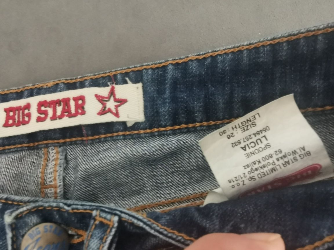 Spodnie jeansy Big Star niski stan straight
