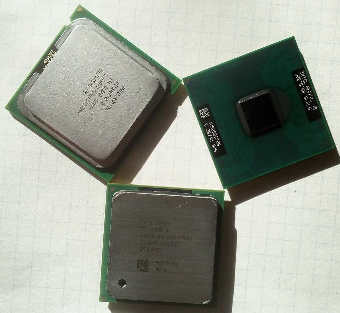 Процессоры одноядерные под сокет P, socket 478 и 775, цена за шт.