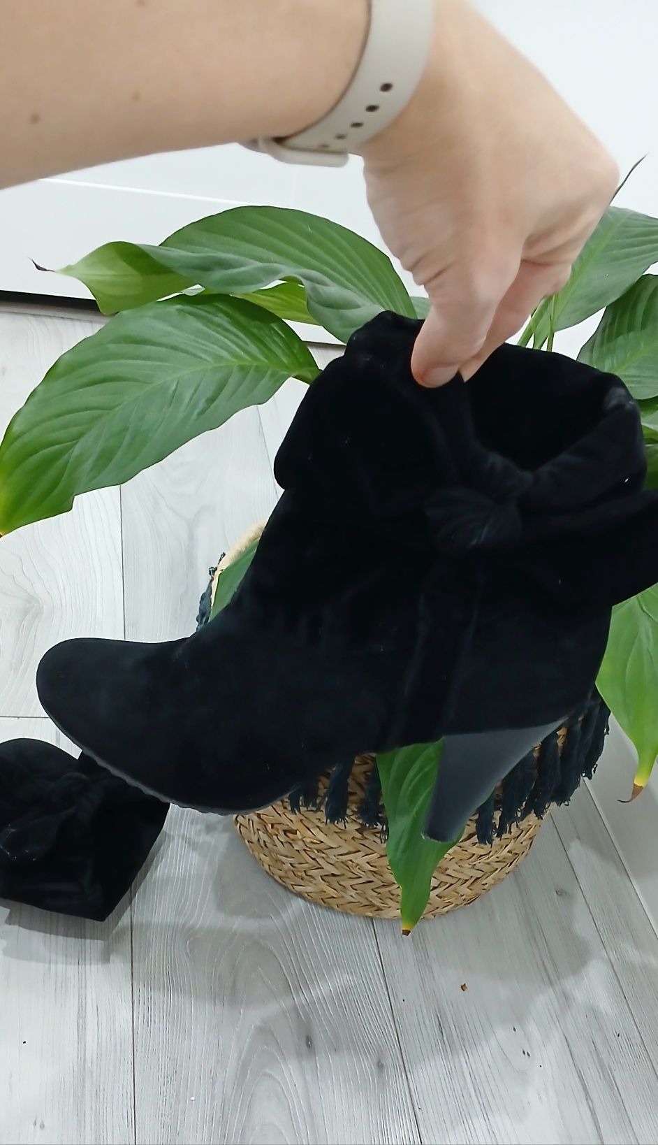 Botki zamsz Quazi wkładka 26 cm