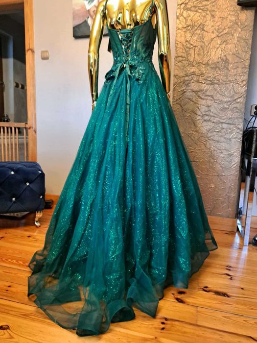 Zjawiskowa suknia Paradise Glamour Emerald Na studniówkę Polski produc