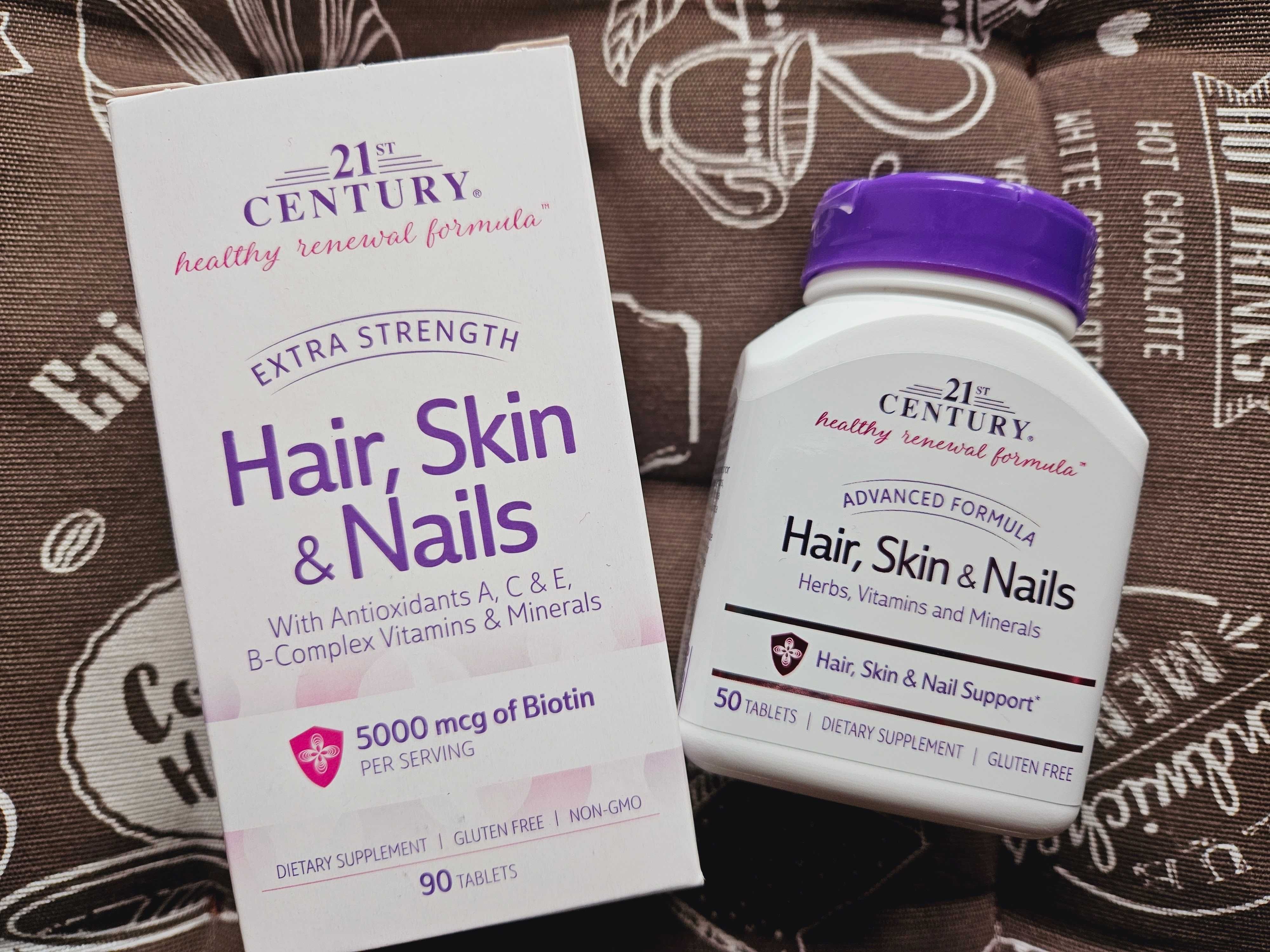 21st Century комплекс для волосся шкіри нігтів hair skin nails Біотин