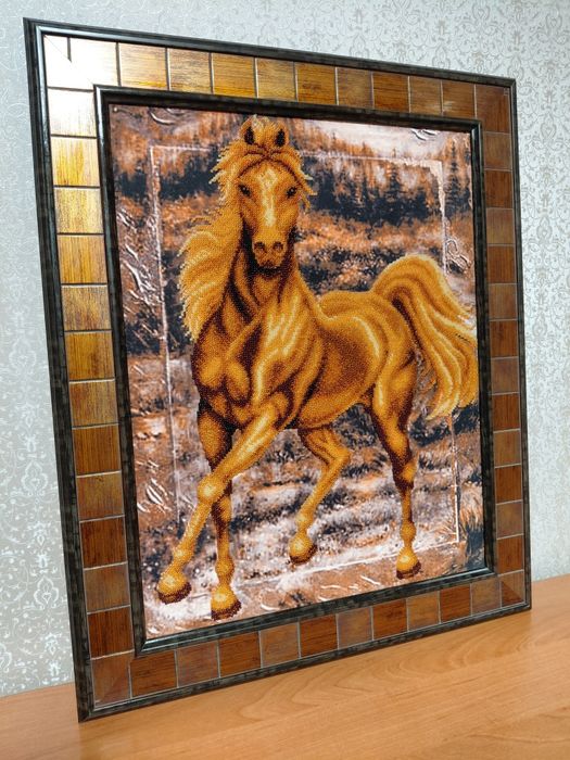 Картина вышитая  35×44,5,чешский бисер