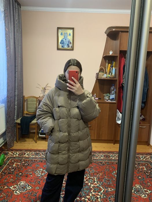 Куртка зимова зефірка оверсайз шоколад