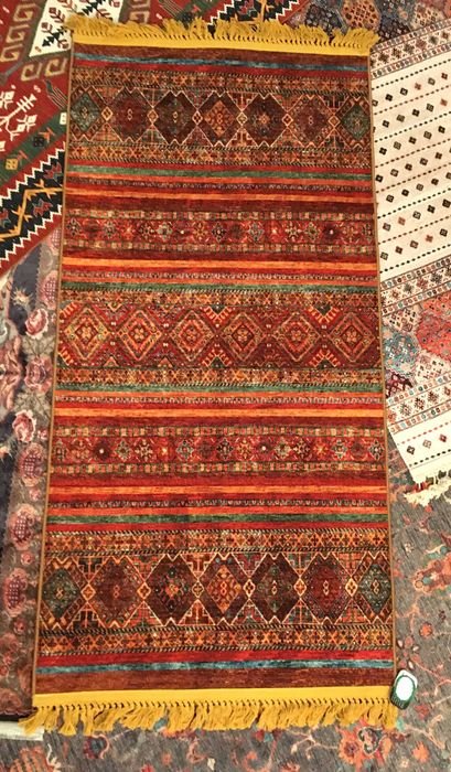 Dywan kilim z tureckimi wzorami 75x150