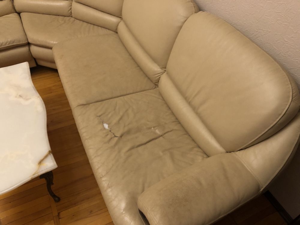 Шкіряний кутовий диван (кожаный угловой диван)