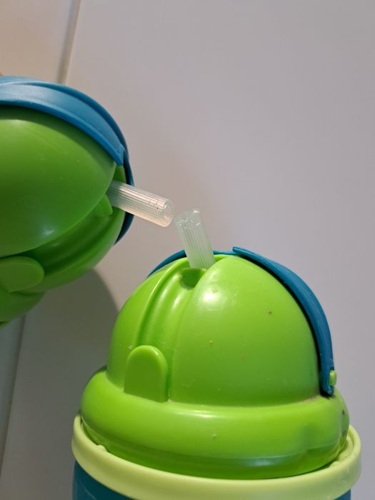 2x Canpol babies - bidon sportowy ze składaną rurką 56/113 niebieski