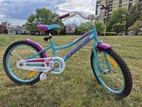 Rower Indiana Roxy Kid 20 dla dziewczynki różowo-turkusowy