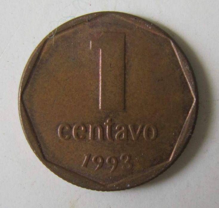 Moeda da Argentina 1993 - 1 centavo