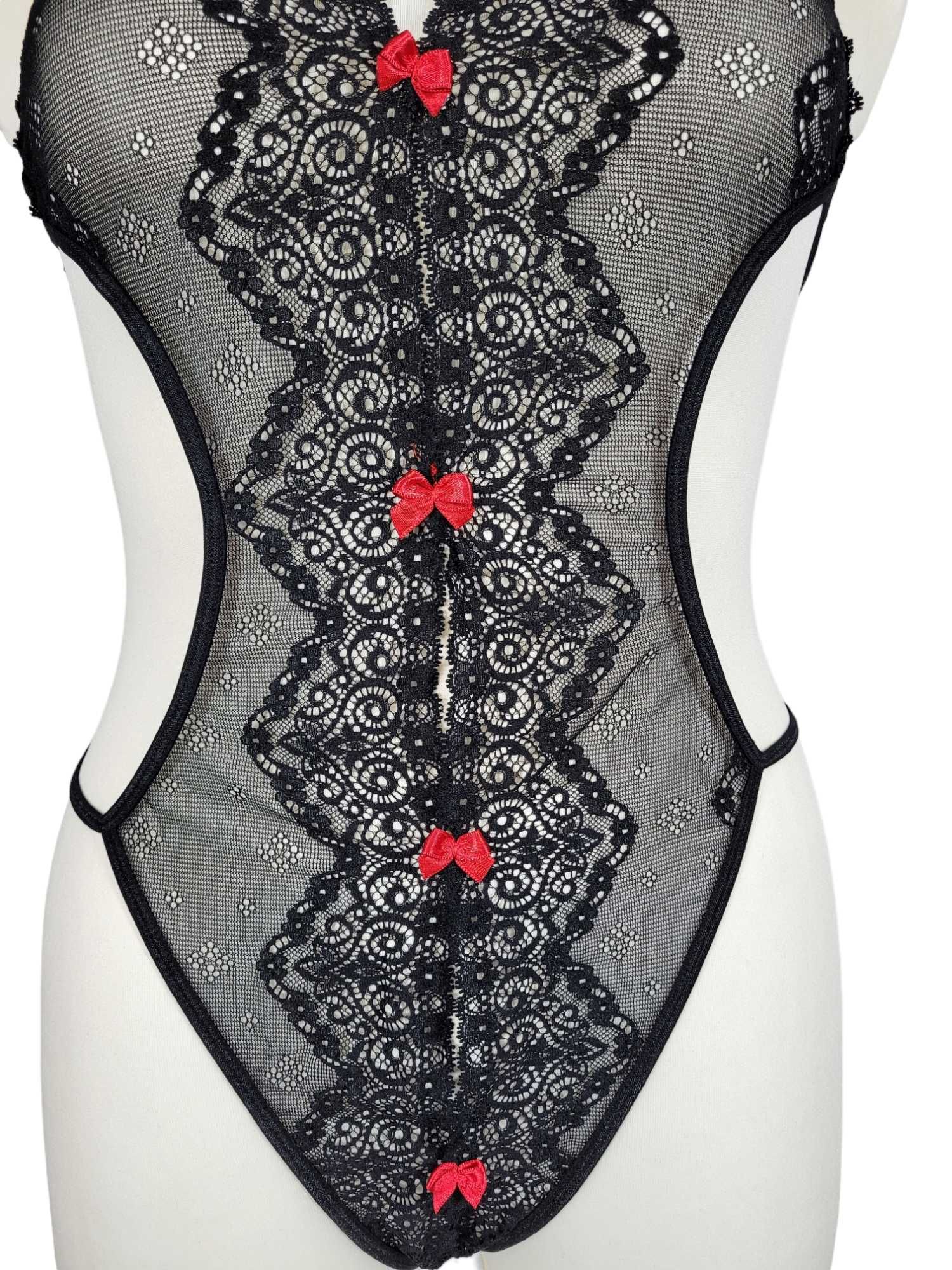 Nowe czarne body bielizna erotyczna 44,XXL/46,3XL plus size VENUS