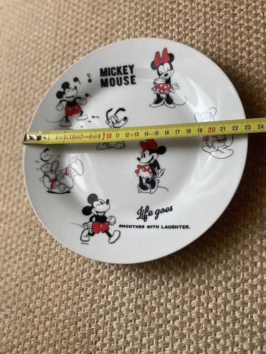 Prato Porcelana Mickey Mouse Disney - Novo