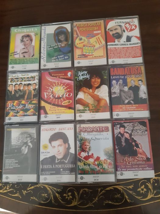 12- Cassetes de musica Portuguesa diversa