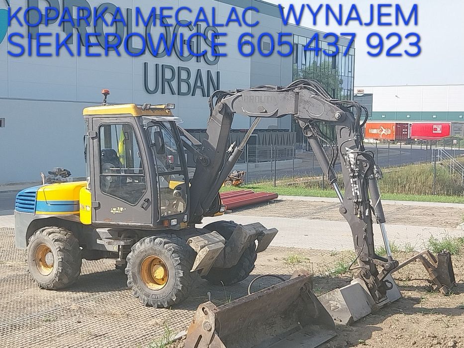 Koparka mecalac roboty ziemne wynajem