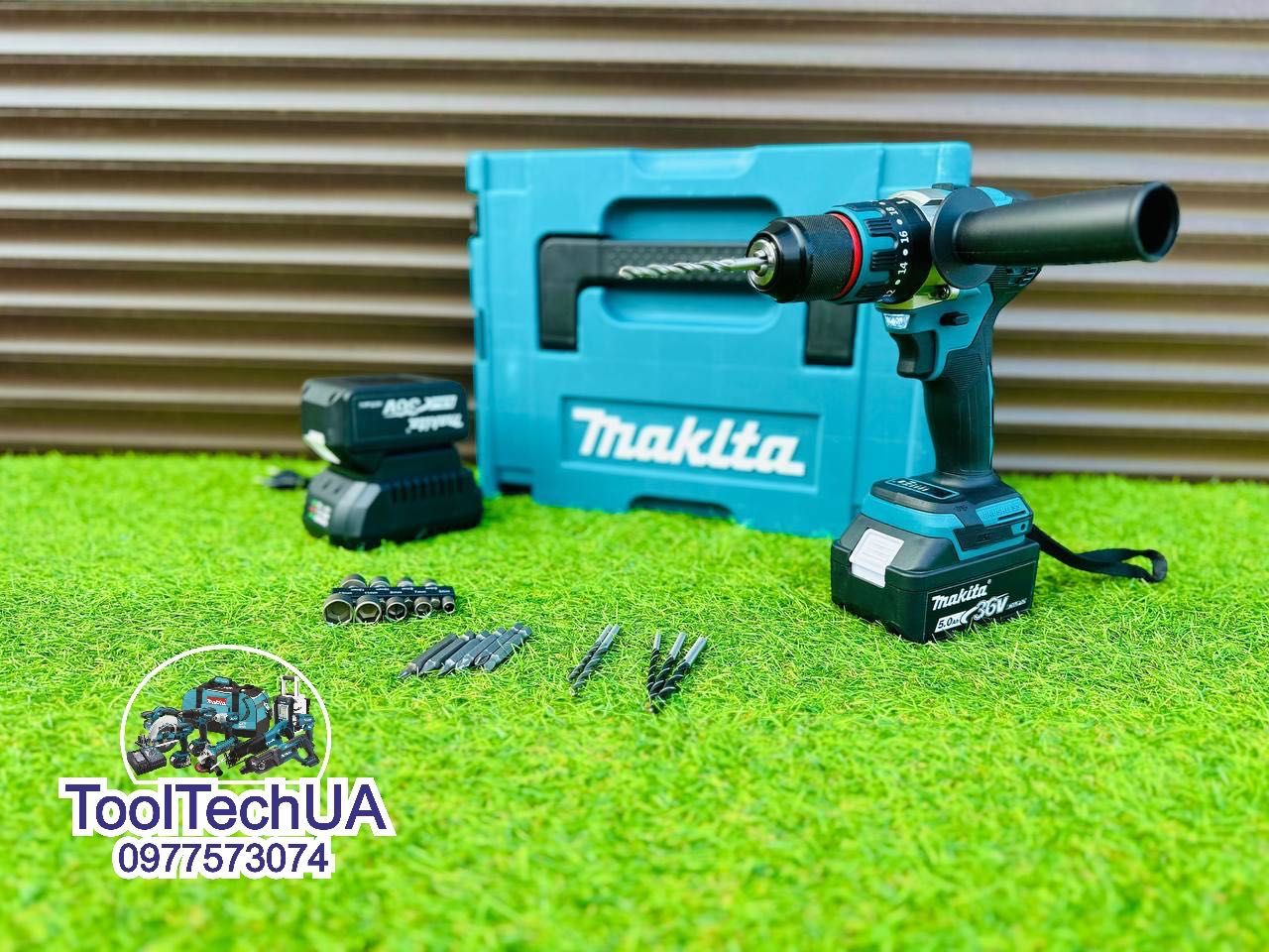 Акумуляторний Шуруповерт Makita DHP485 + удар Безщітковий 36V 5A