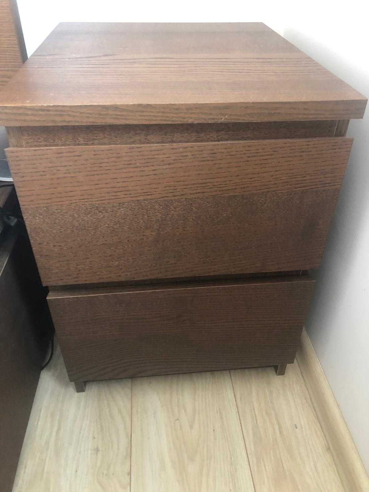 Łóżko ze stelażem Ikea MALM