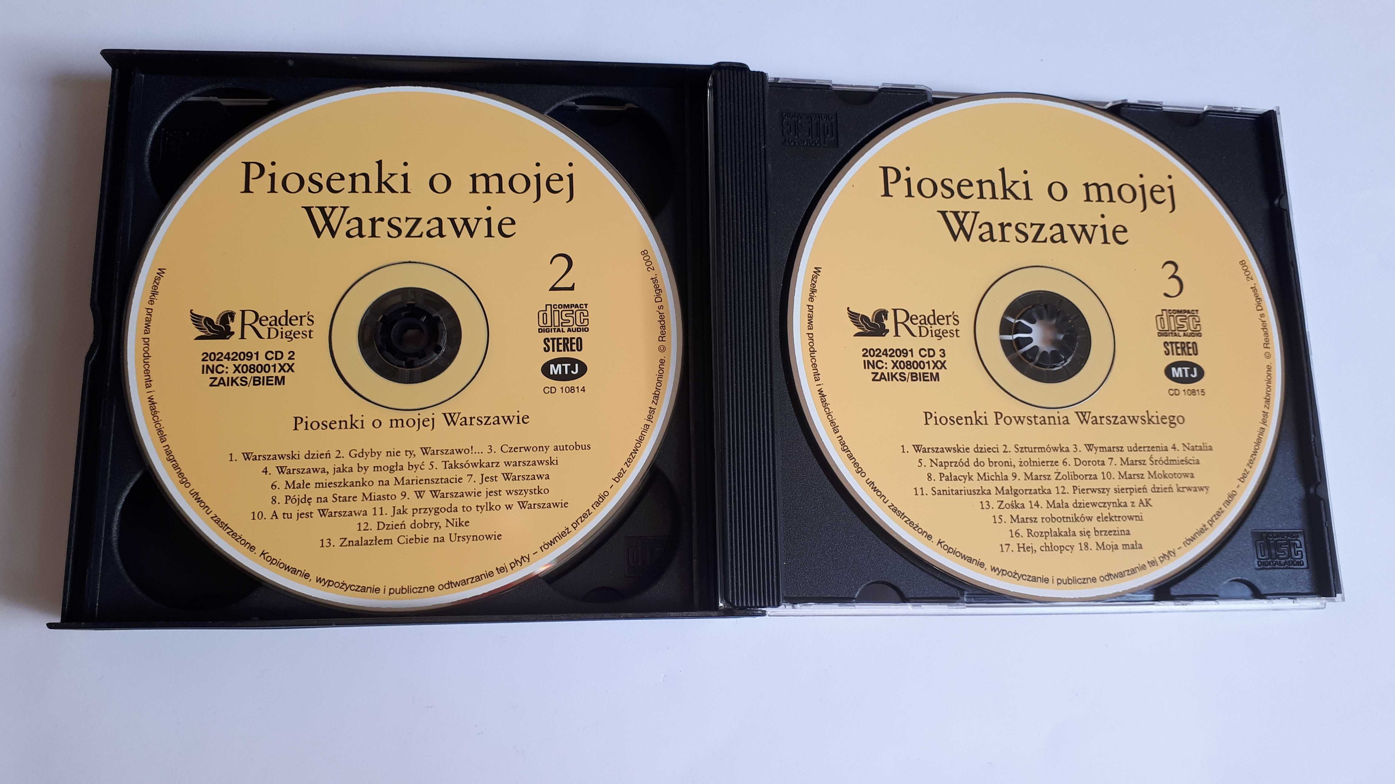 Album 3CD Piosenki o mojej Warszawie