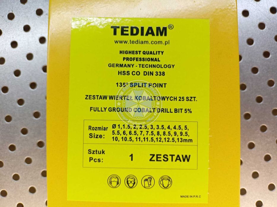 wiertła kobaltowe zestaw wierteł do metalu zestaw wierteł do metalu