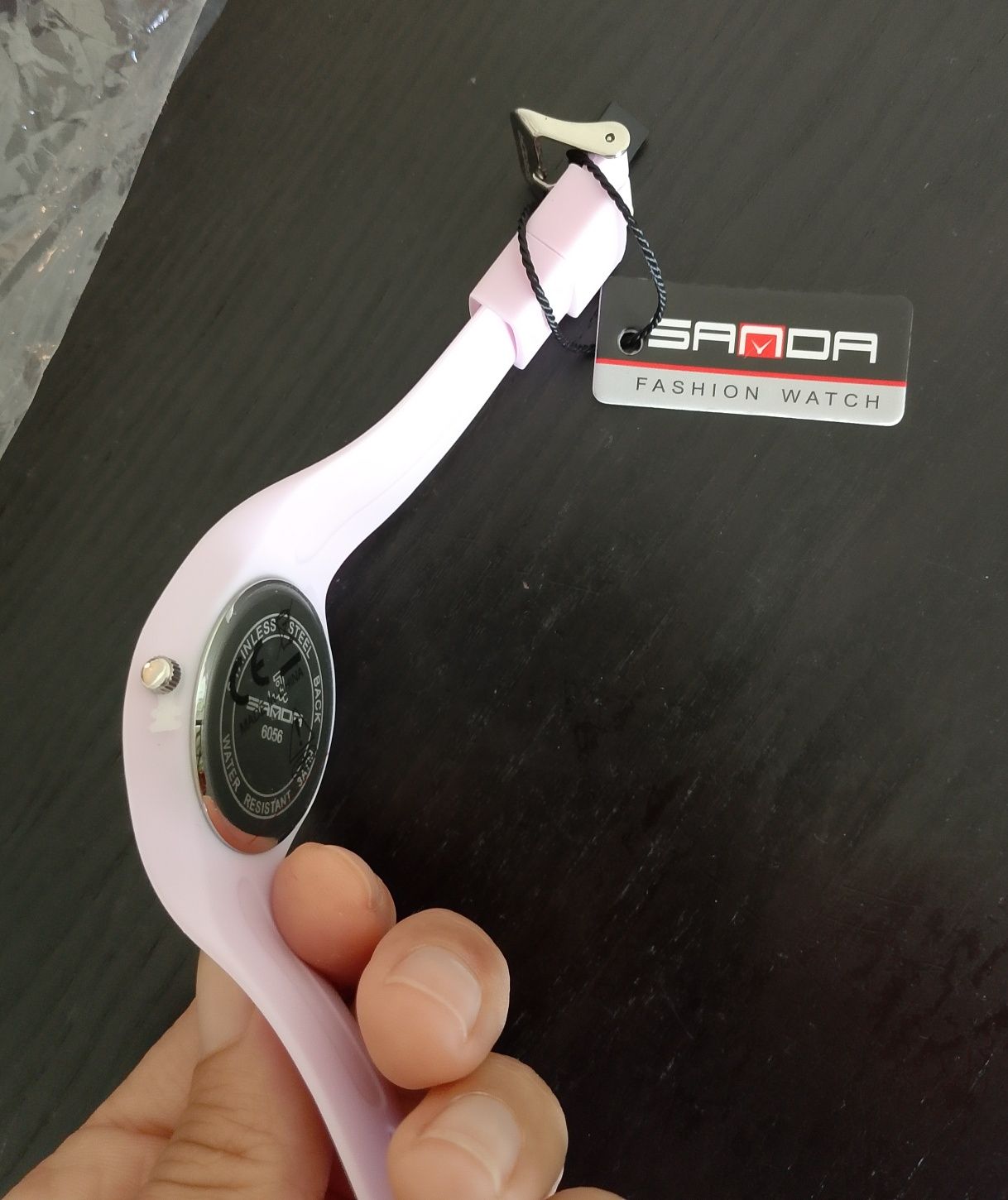 Relógio violeta de silicone NOVO