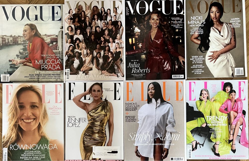 Журнали Vogue, ELLE, Cosmopolitan 2024