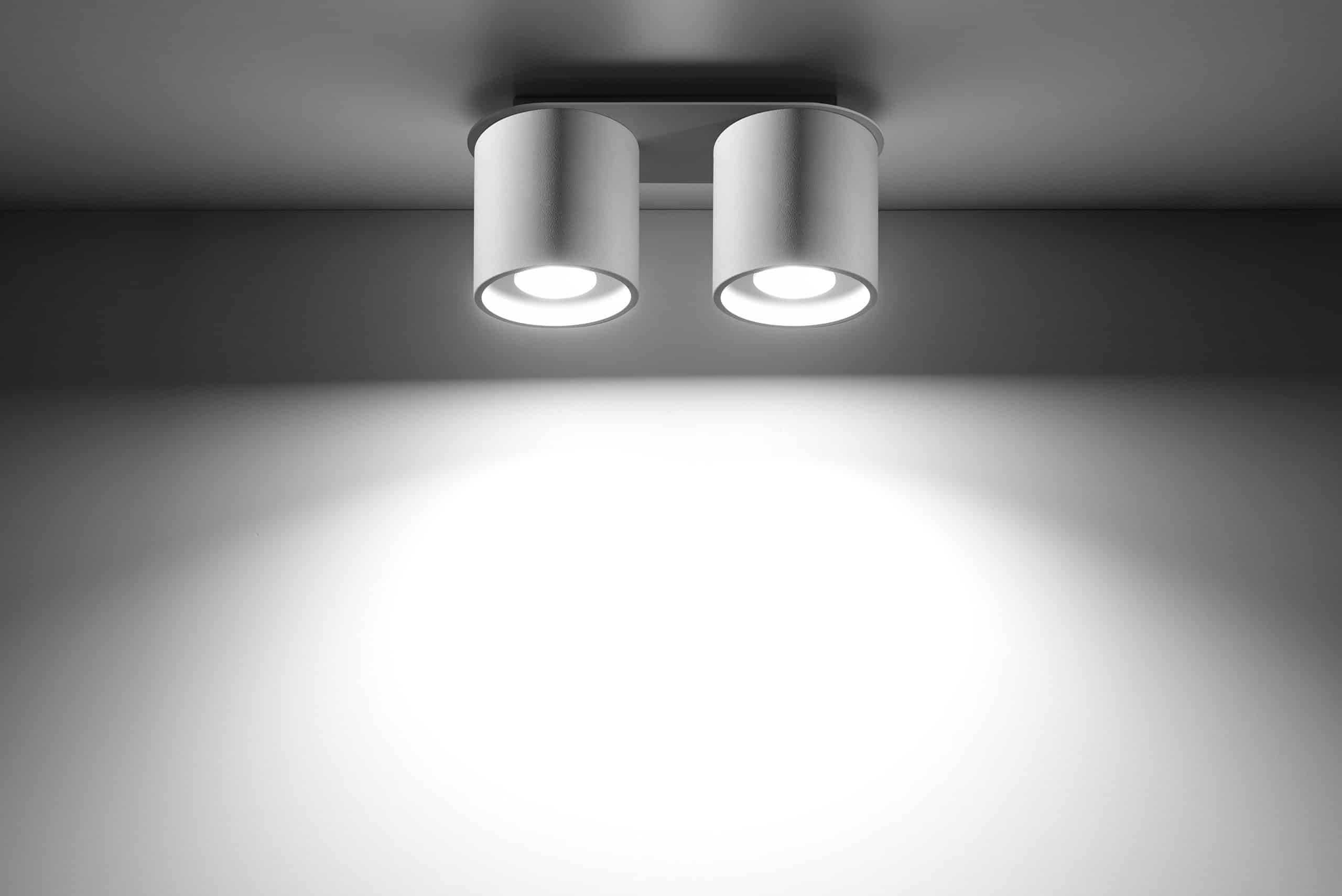 Biały Plafon spot ORBIS 2 Sollux Lighting Nowy