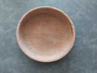 Дерев'яна тарілка боул, діаметр 17 см, глибиною 3 см