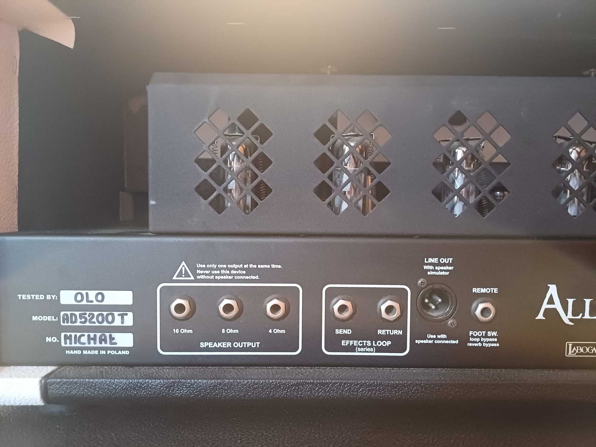 Wzmacniacz gitarowy lampowy 50 Wt Laboga Aligator MK 2 custom