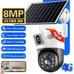 Kamera Solarna 4G LTE 4K8MP 10xZoom 2xobiektyw Nightvision+KartaSD64GB