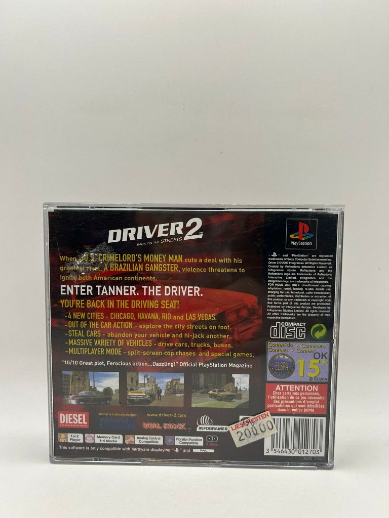 Driver 2 3xA Ps1 nr 5596