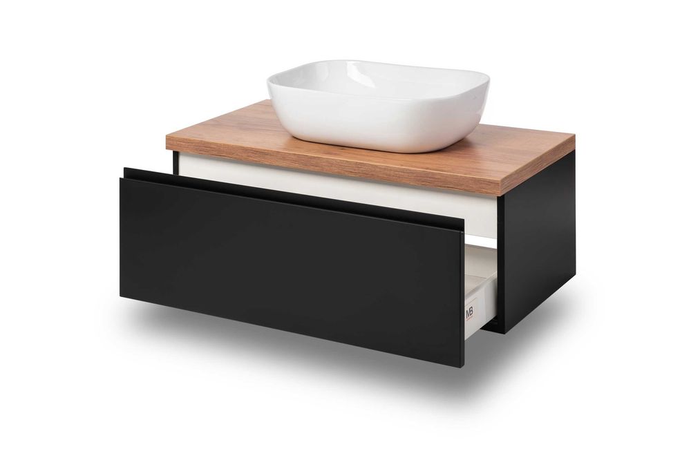 Szafka łazienkowa wisząca Modus slim black 80