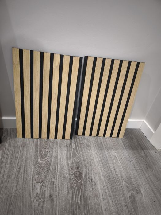 Painel ripado madeira