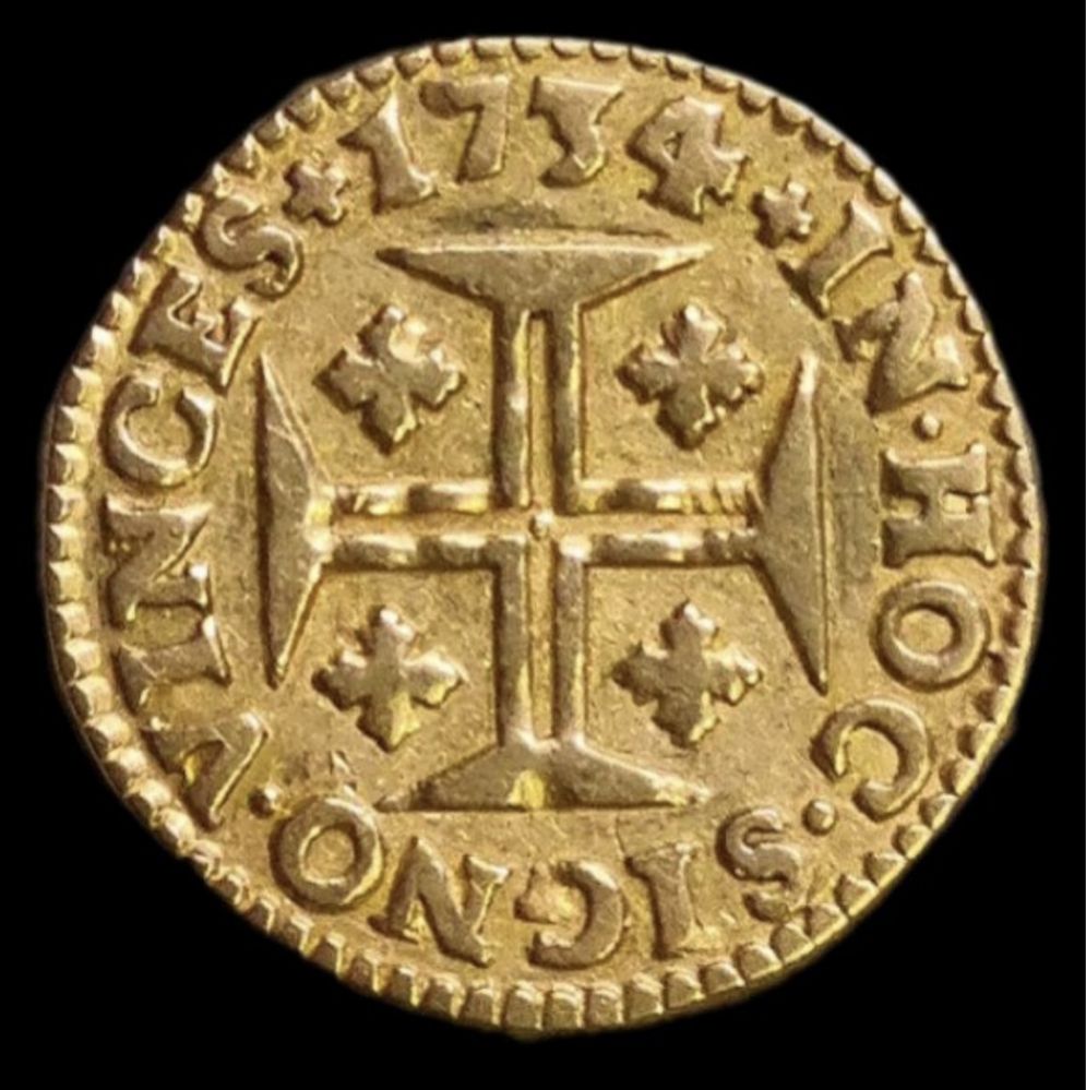Moeda em Ouro - D. João V - Pinto (480 Reis)