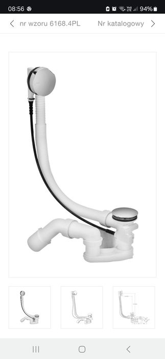 Komplet odpływowo przelewowy sięga nowy