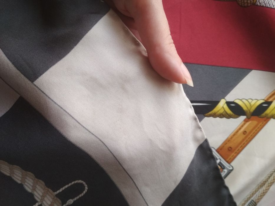 Вінтажна шовкова хустка hermes clic clac