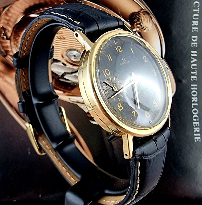 Złoty zegarek Omega 14k 37mm Unikat lata 30/40 te