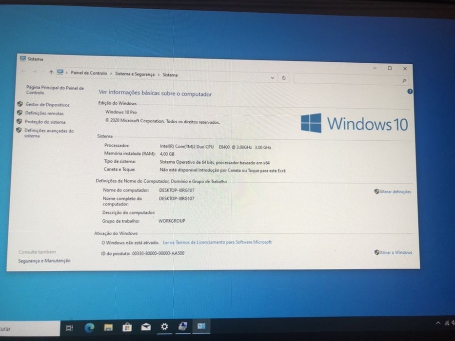 Computador HP 7800 processador 3.00Ghz 500GB disco 4Gb Ram Windows 10