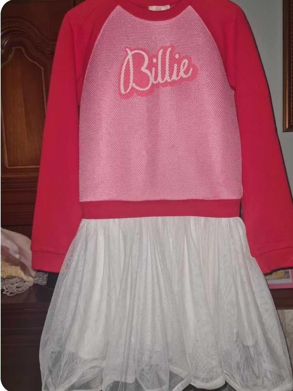 Теплое платье на баечке Billieblush 12/150 низ юбка-фатин