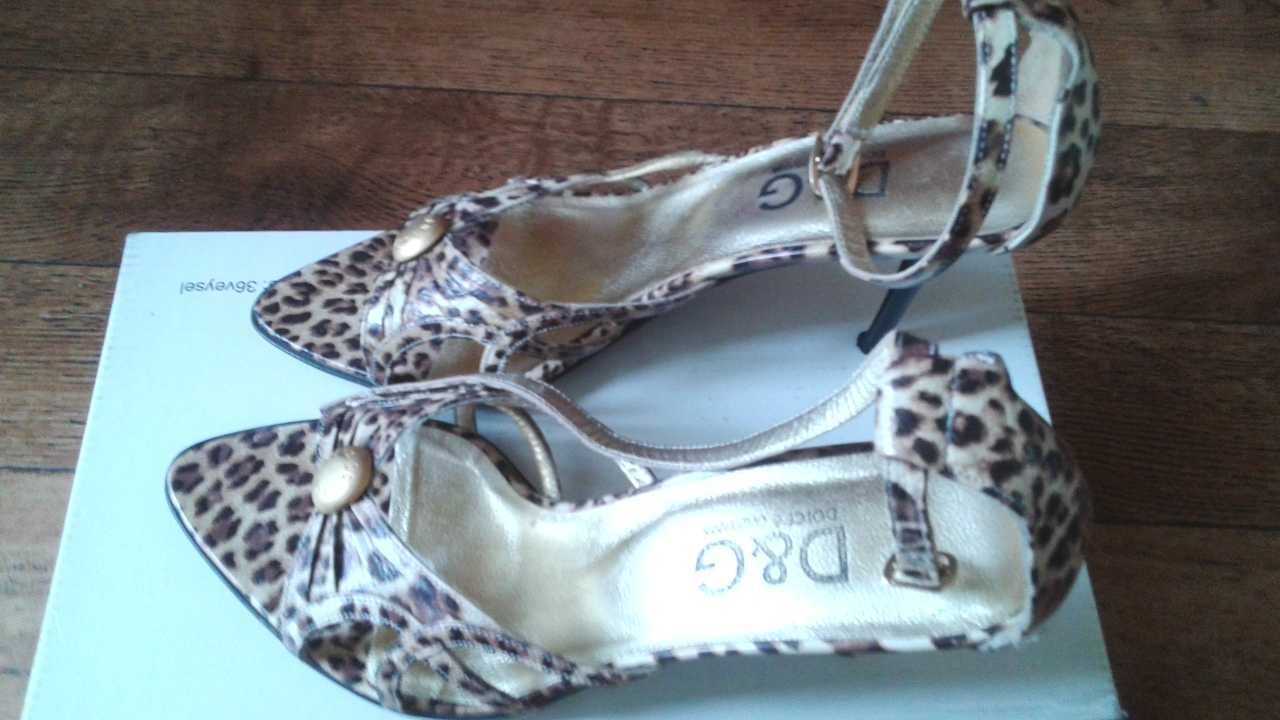 Босоножки "D&G" р38 леопард