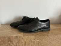 Buty r. 36 skórzane eleganckie czarne do Komunii Smyk
