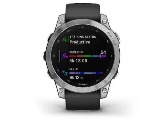 Garmin Fenix 7 Silver with Graphite Band