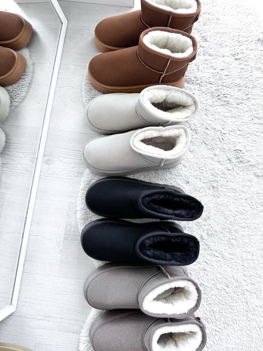 Уггі з значком UGG на платформі, угги UGG platform
