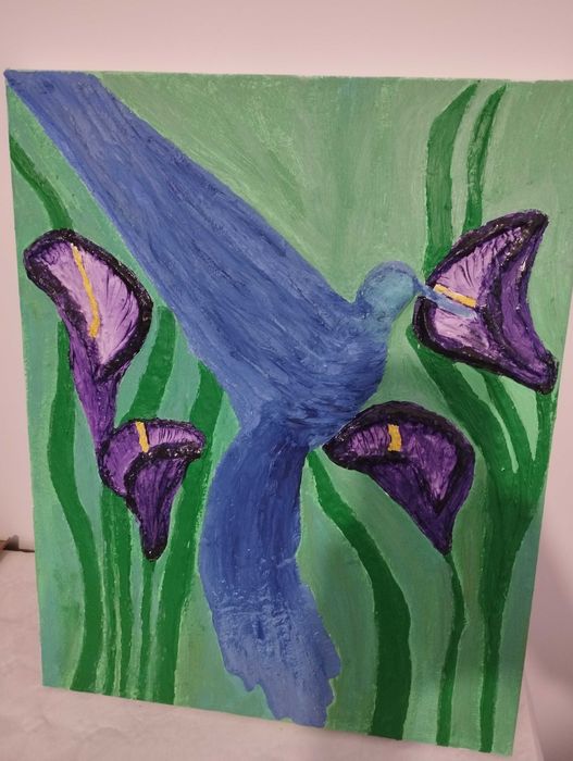 Quadro Original Pintado à Mão-Arte Abstrata Expressiva, acrílico