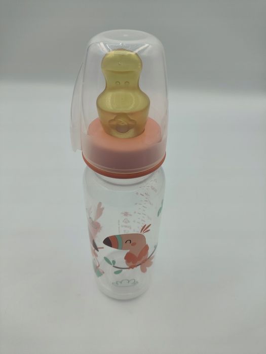 nip Butelka standard 250 ml, girl, 6m+, smoczek M latex