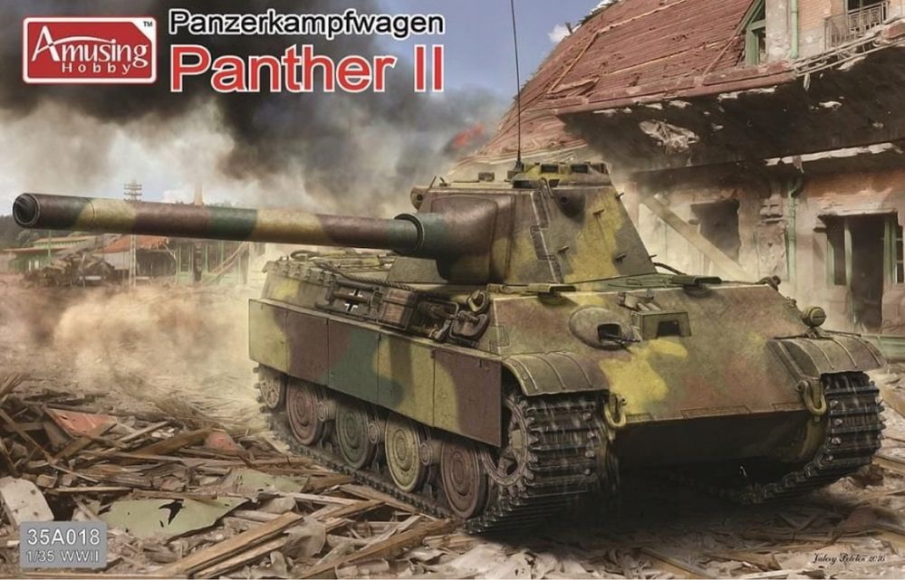 Czołg Panzerkampfwagen Panther II model 1:35 Amusing Hobby 35A018
