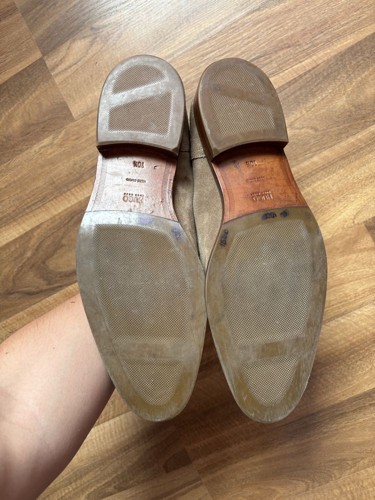 HUGO BOSS Loafers замшеві туфлi оригінал