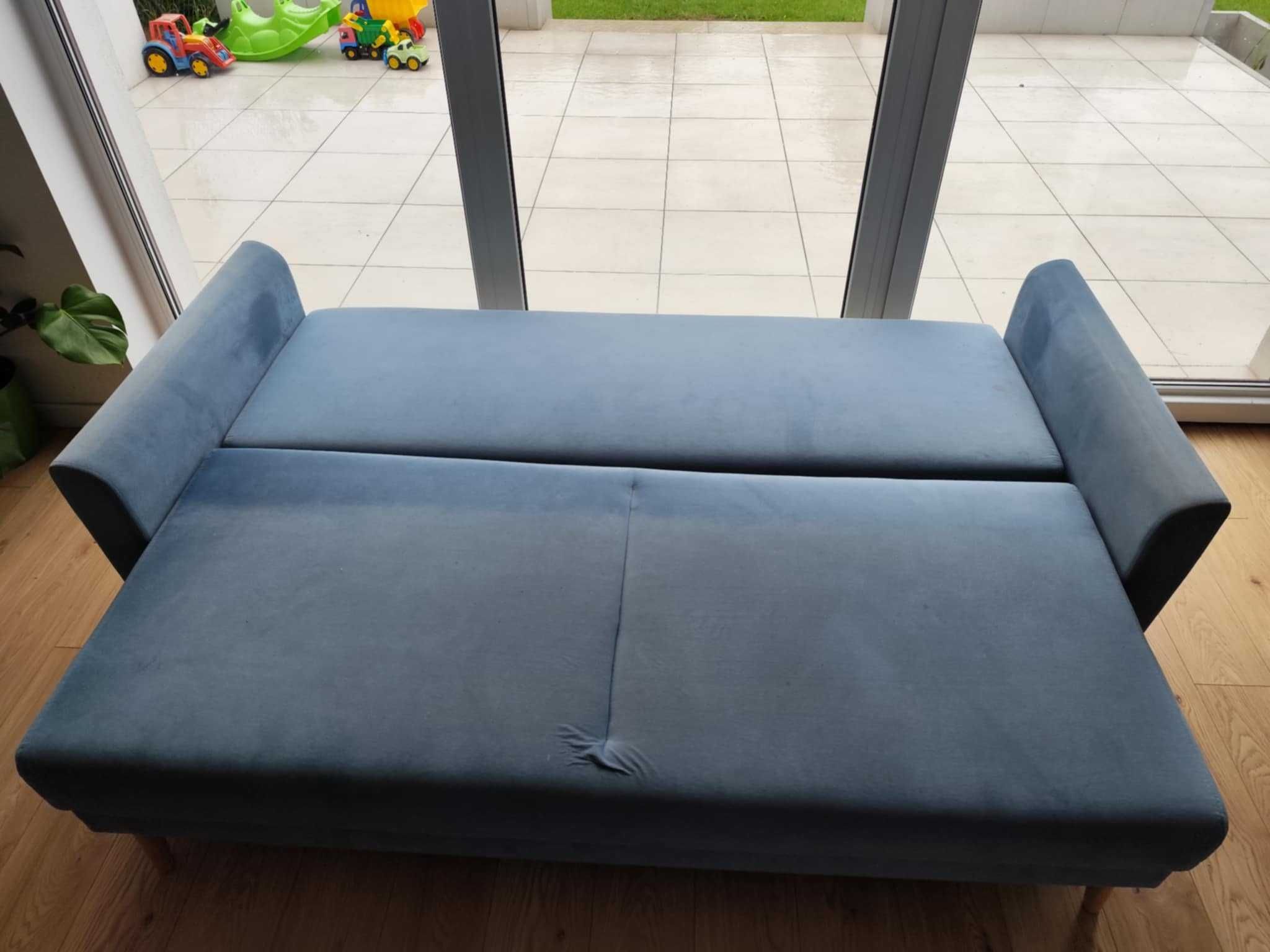 Sofa błękitna AMBER