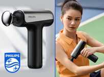 Ручной перкуссионный массажный пистолет Philips PPM3205G Fascial Gun