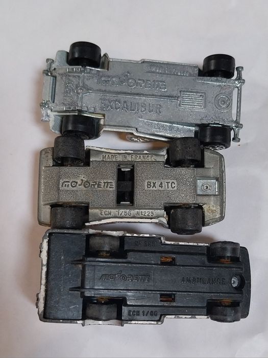 Lote de 3 miniaturas antigas Majorette 1/64